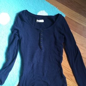 Ribbed long sleeve shirt